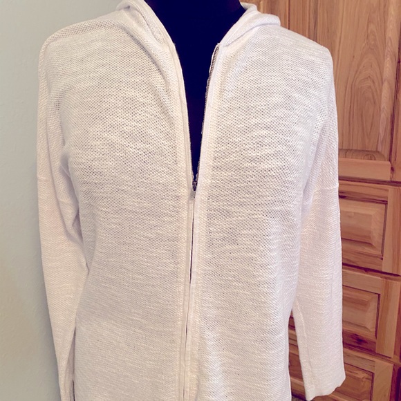 Eileen Fisher Sweaters - Eileen Fisher zip front cardigan - white